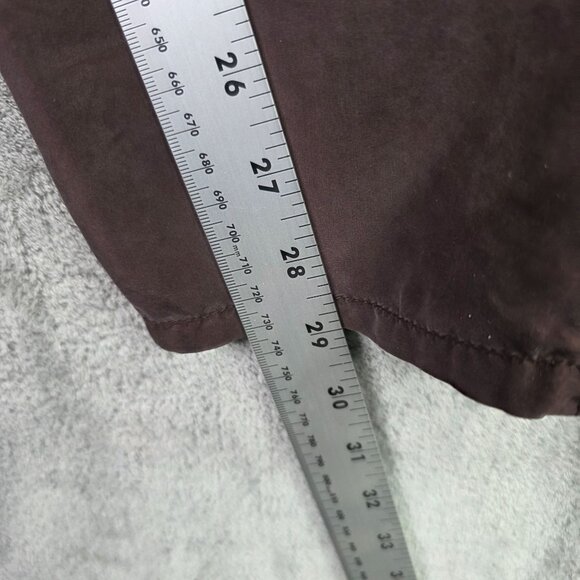 Womens Vintage Outbrook Brown 100% Silk 2 Piece Jacket & Pant Set Outfit Size S - Picture 12 of 14